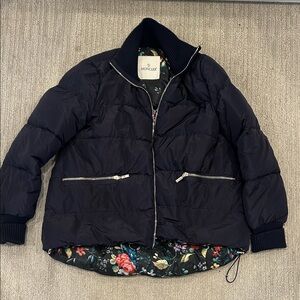 Moncler Navy Puffer Jacket